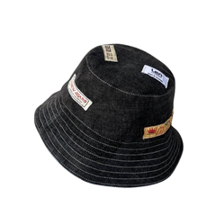 Handmade Upcycled Denim Hat 4