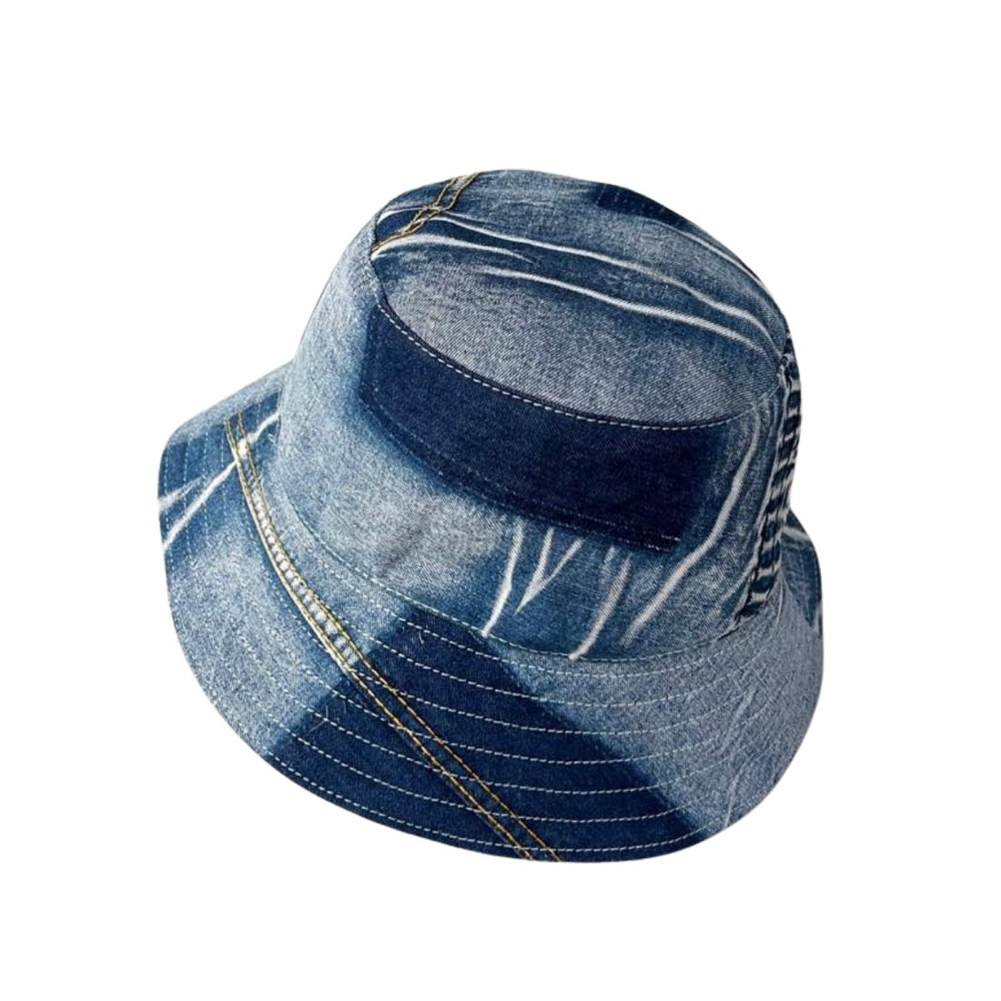 Handmade Upcycled Denim Hat 4