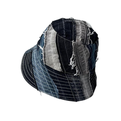 Handmade Upcycled Denim Hat 4