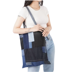 Handmade Upcycled Denim Large Tote Bag