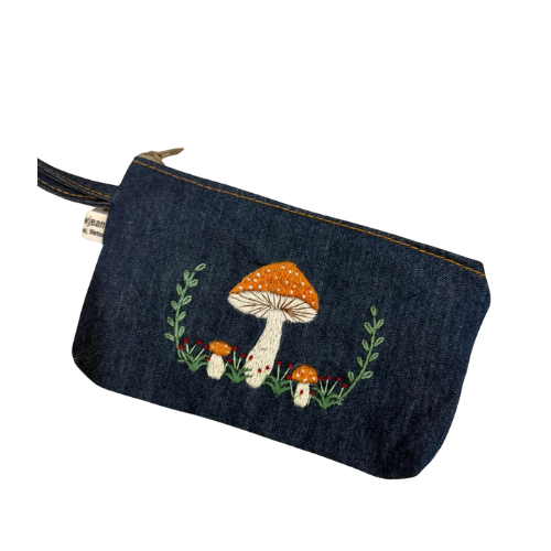 Handmade Upcycled Denim Large Wallet