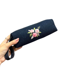 Handmade Upcycled Denim Pen Box 2