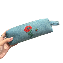 Handmade Upcycled Denim Pen Box 2