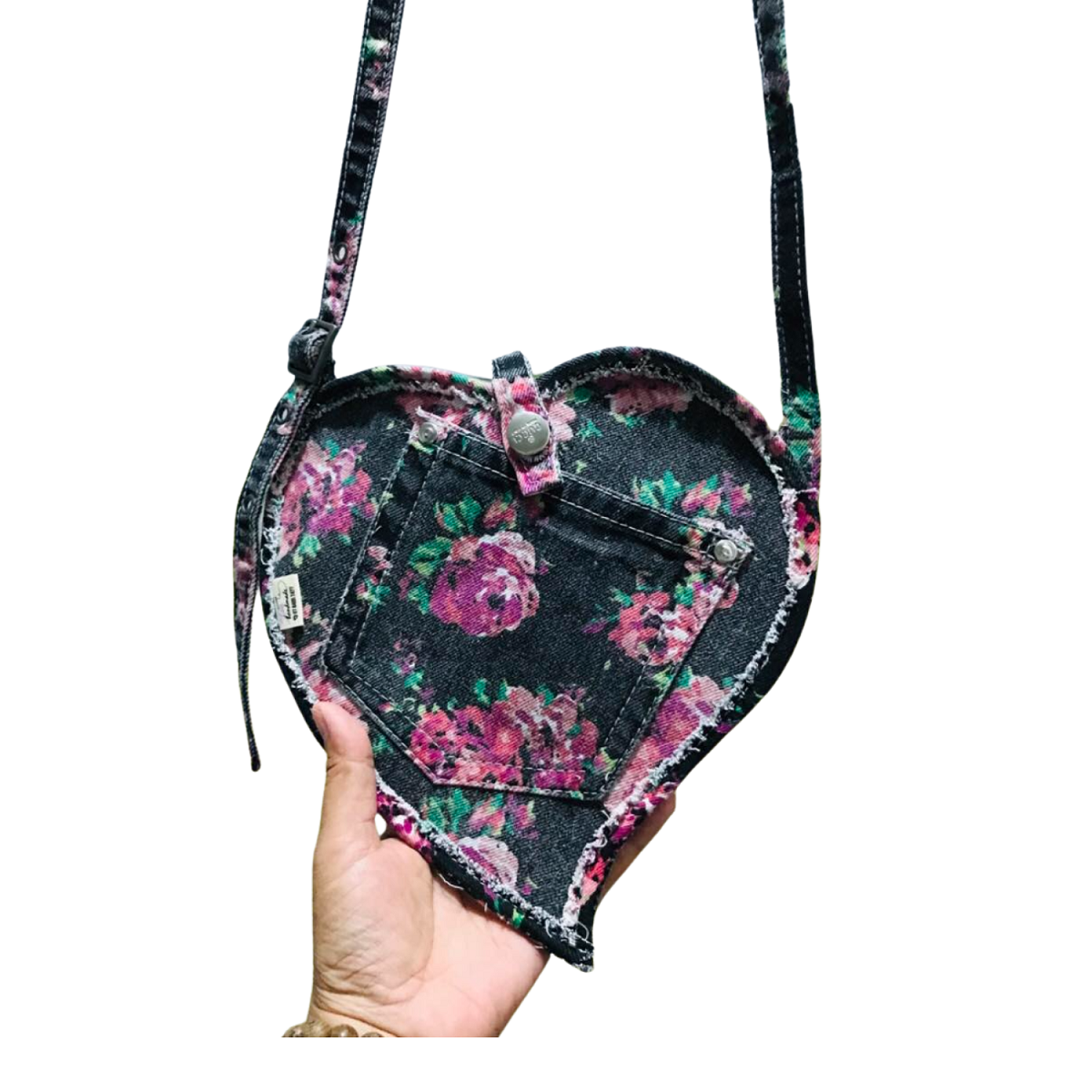 Handmade Upcycled Denim Phone Bag