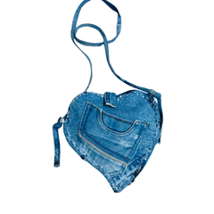 Handmade Upcycled Denim Phone Bag
