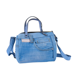 Handmade Upcycled Denim Short Bag
