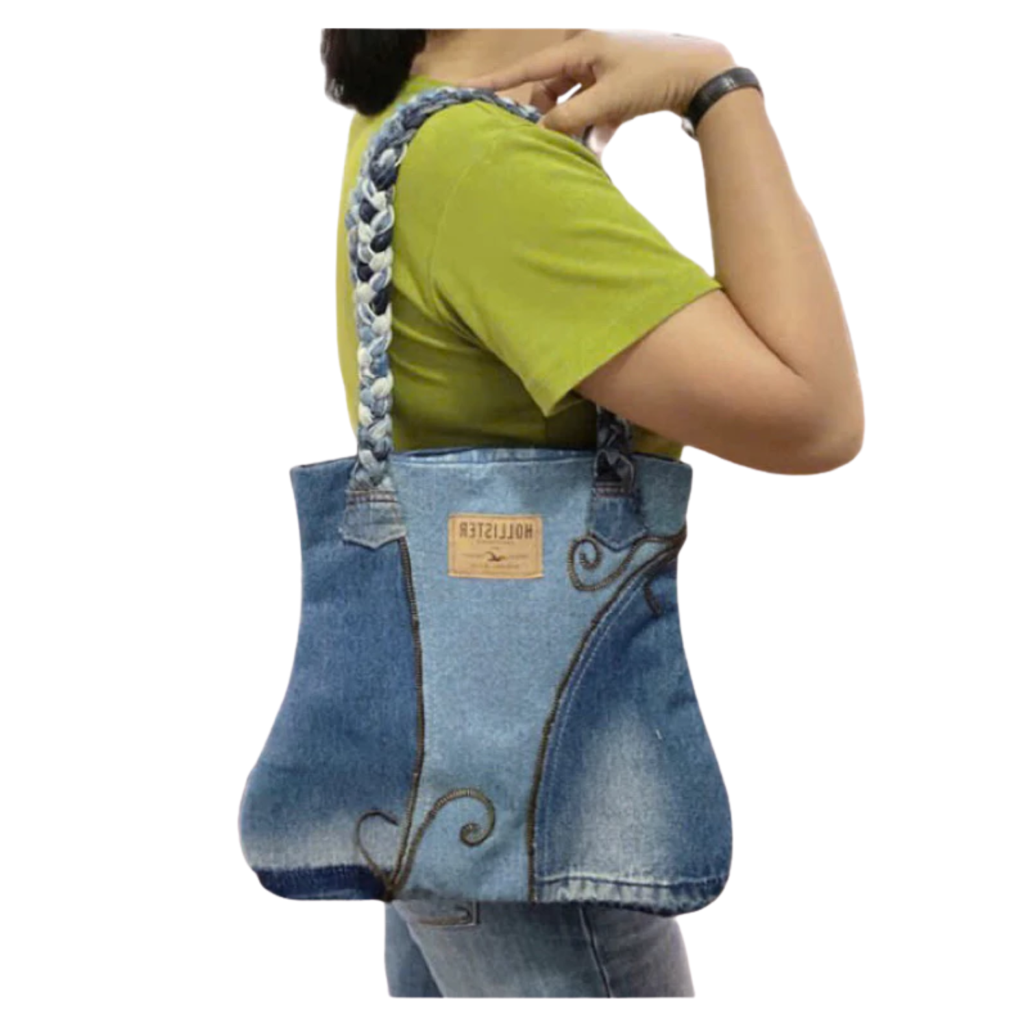 Handmade Upcycled Denim Shoulder Bag