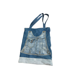 Handmade Upcycled Denim Soft Tote Bag
