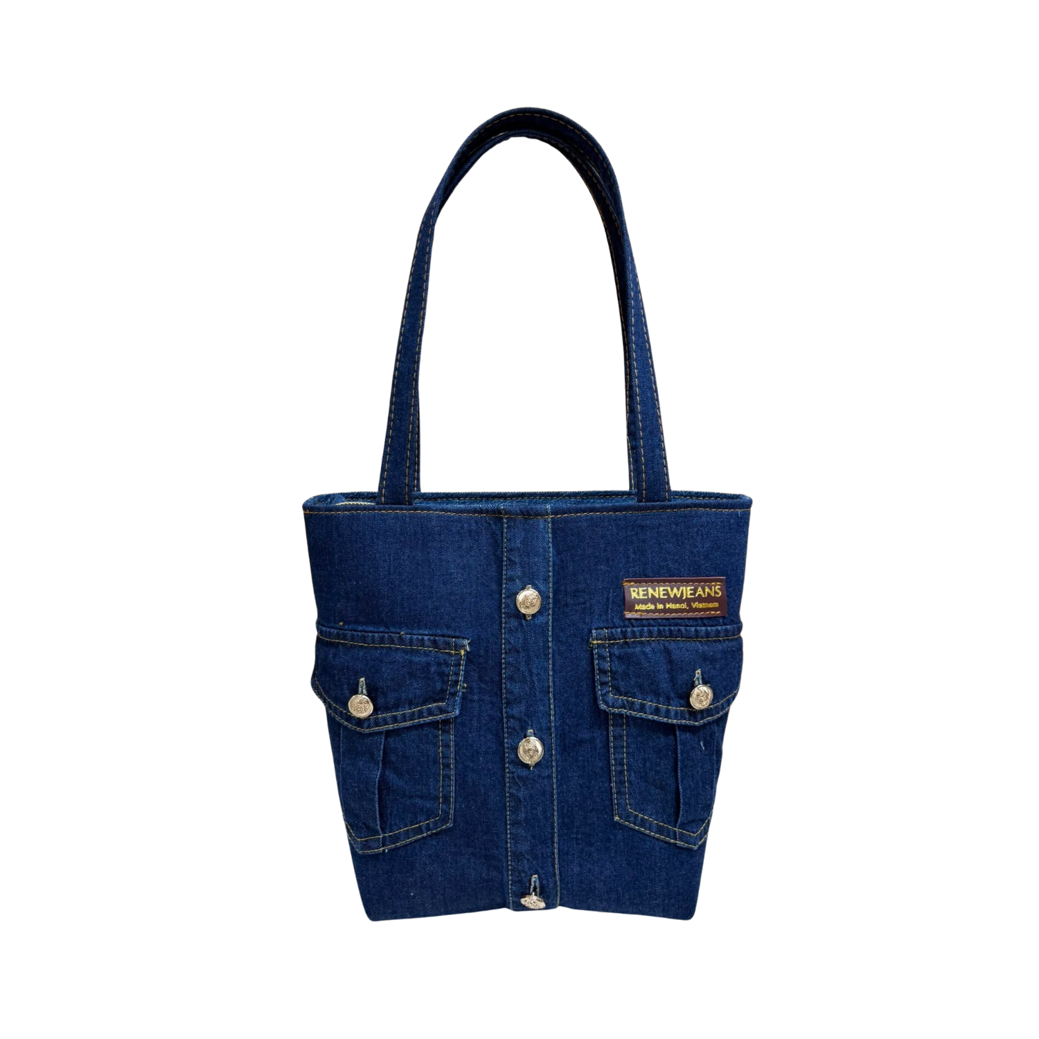 Handmade Upcycled Denim Tote Bag