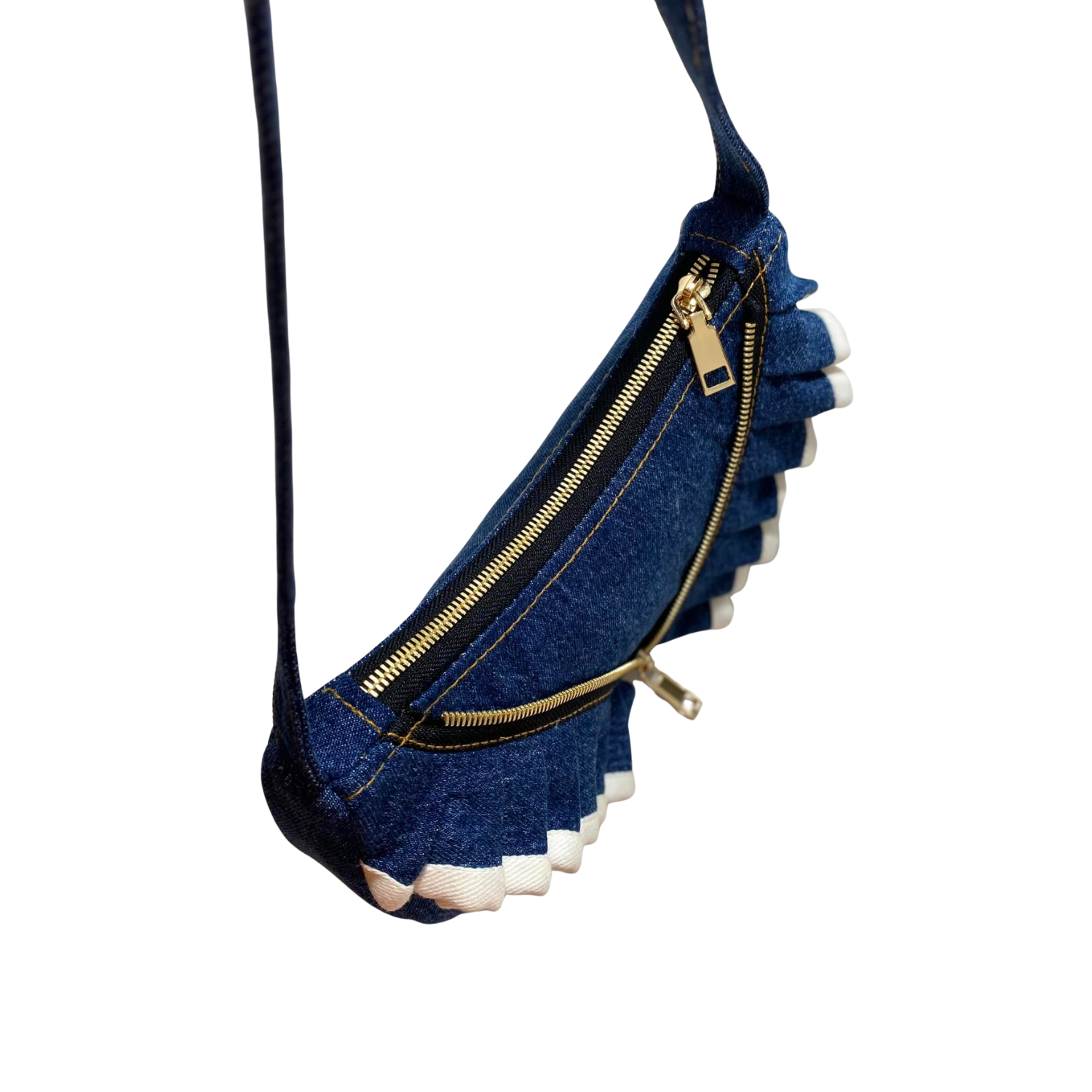 Handmade Upcycled Denim Underarm Bag