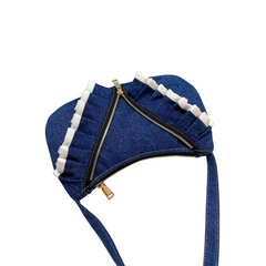 Handmade Upcycled Denim Underarm Bag