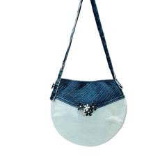 Handmade Upcycled Denim Underarm Bag