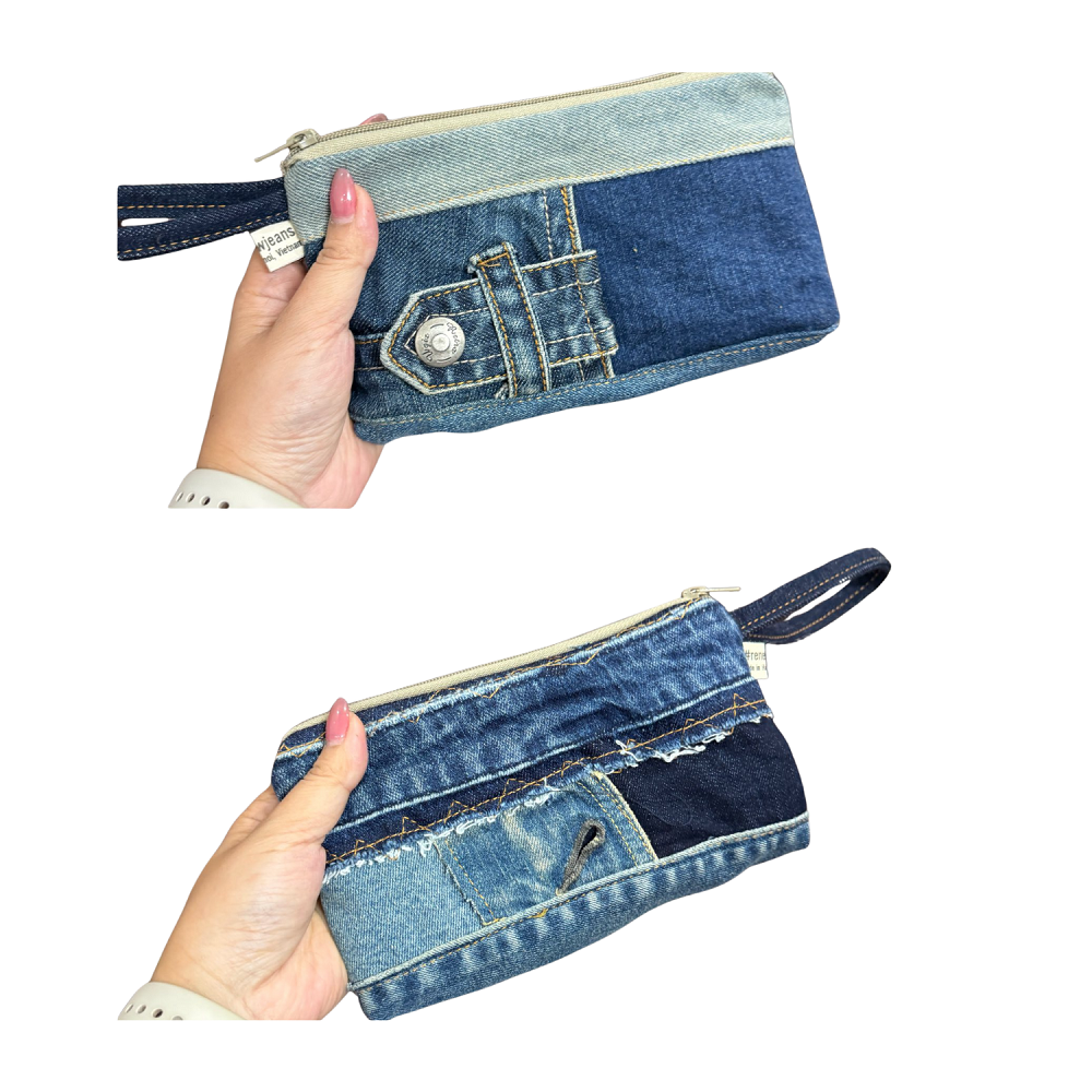 Handmade Upcycled Denim Walle 2