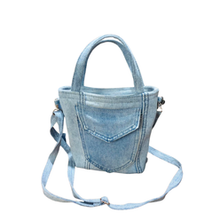 Handmade Upcycled Denim Crossbody Bag