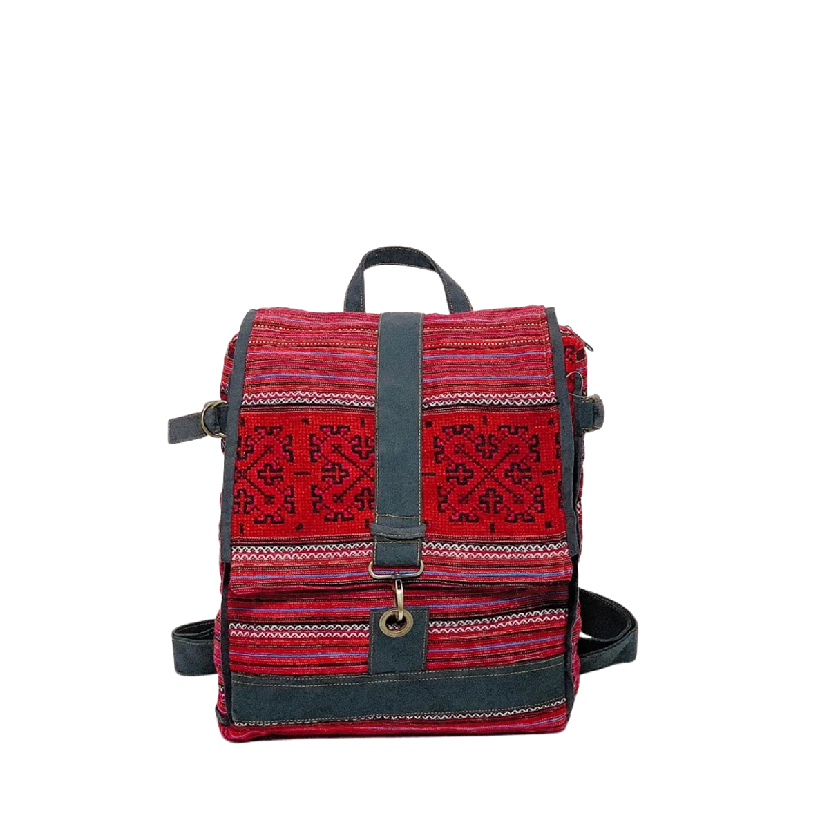 Hand-Woven Brocade Backpack