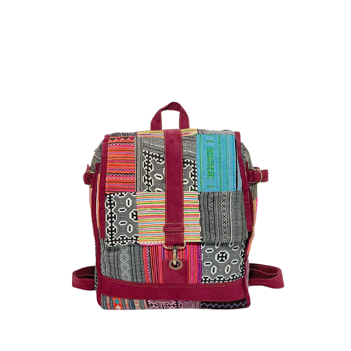 Hand-Woven Brocade Backpack