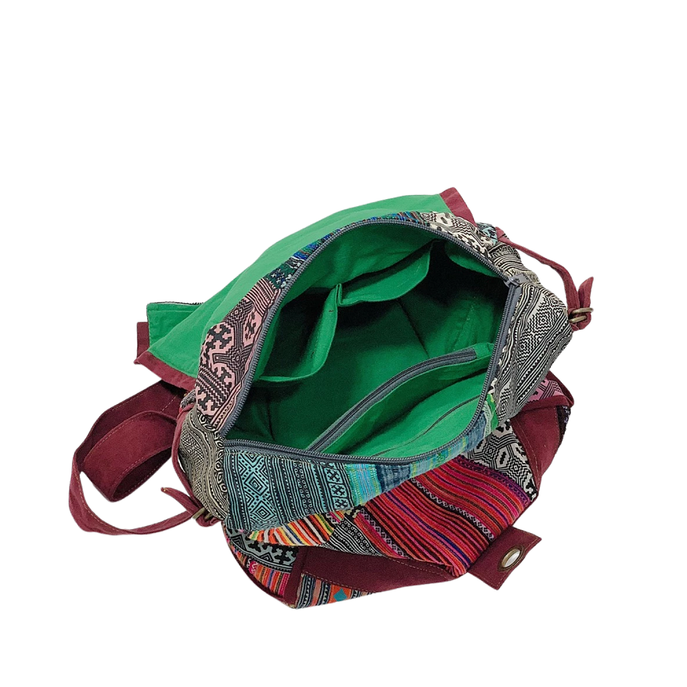Hand-Woven Brocade Backpack