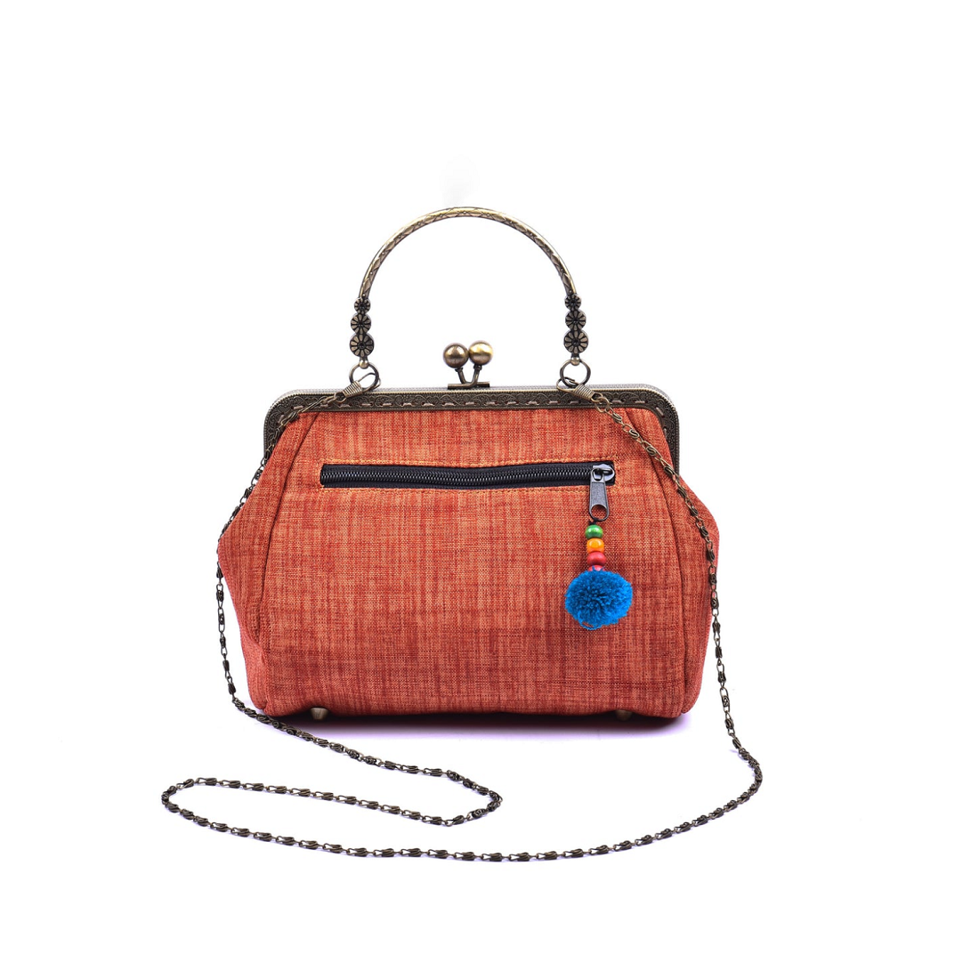 Hand-Woven Brocade Crossbody Bag