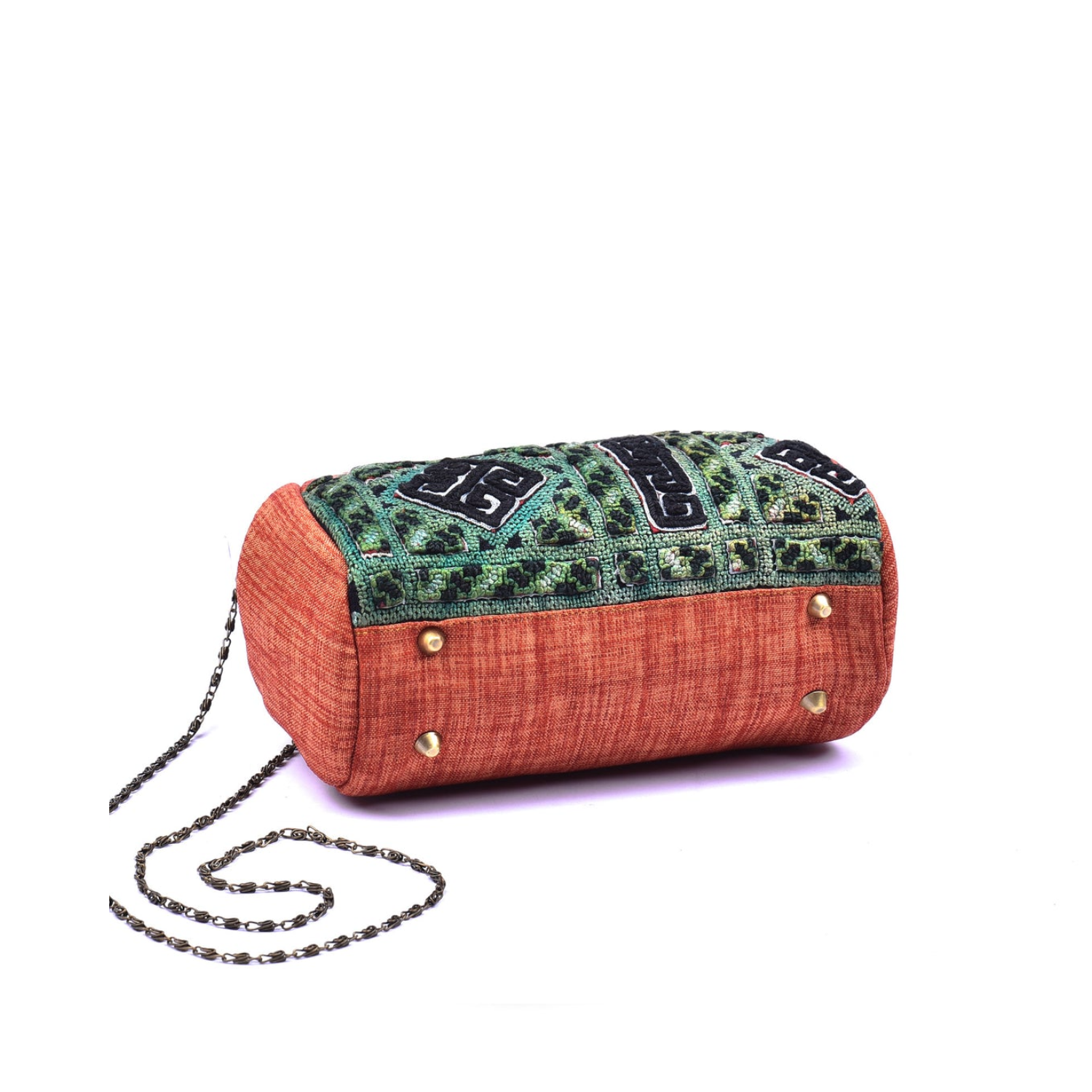 Hand-Woven Brocade Crossbody Bag