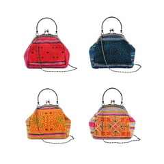 Hand-Woven Brocade Crossbody Bag