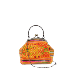 Hand-Woven Brocade Crossbody Bag