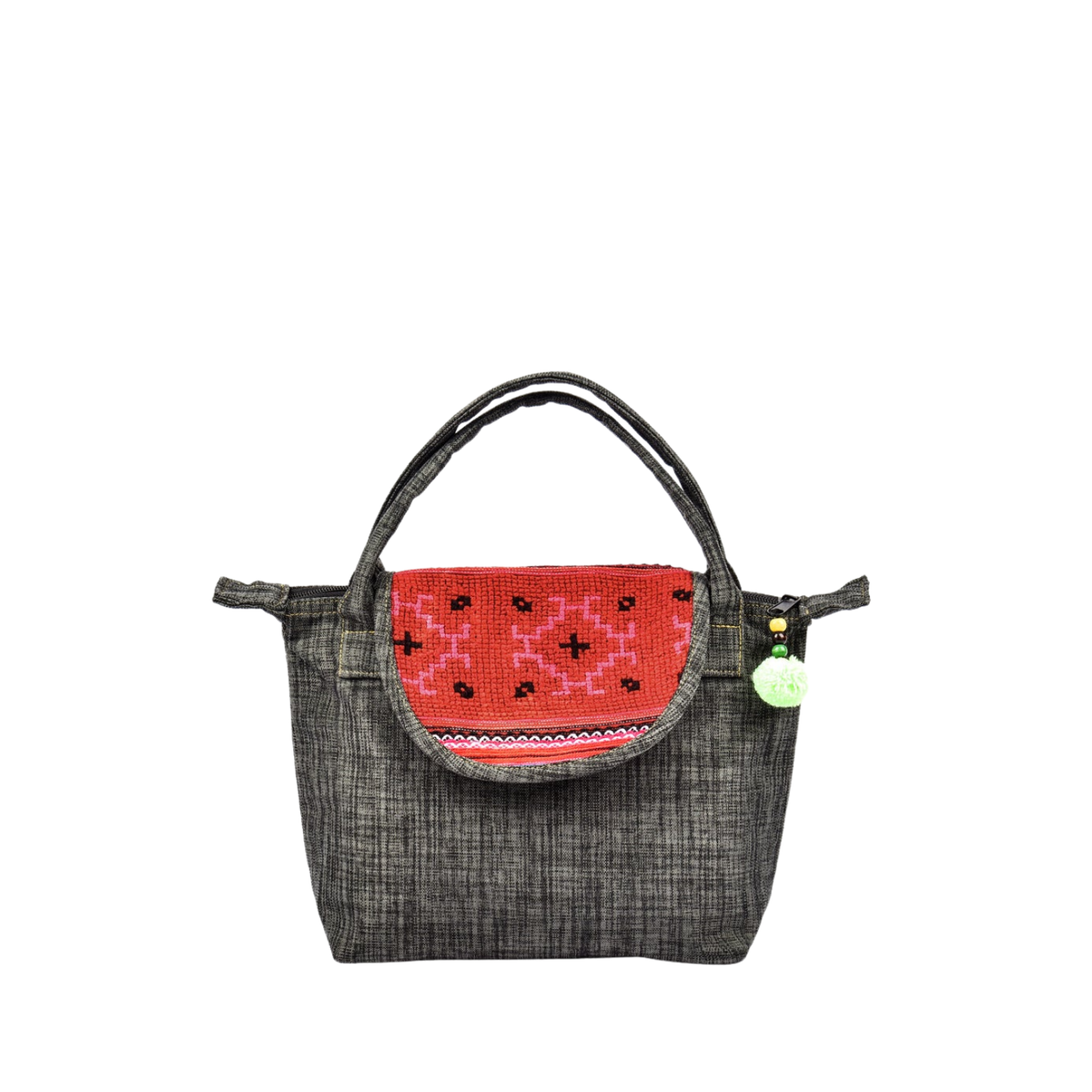 Hand-Woven Brocade Handbag