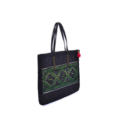 Hand-Woven Rectangular Handbag