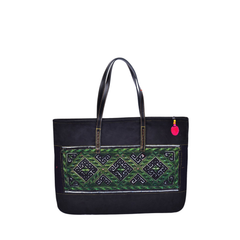 Hand-Woven Rectangular Handbag