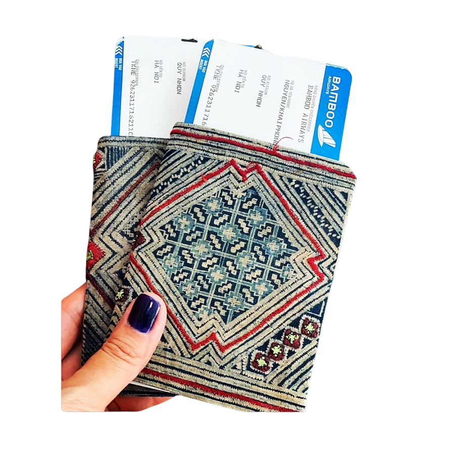 Hand-woven Brocade Document Wallet