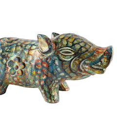 Happy Wooden Pig