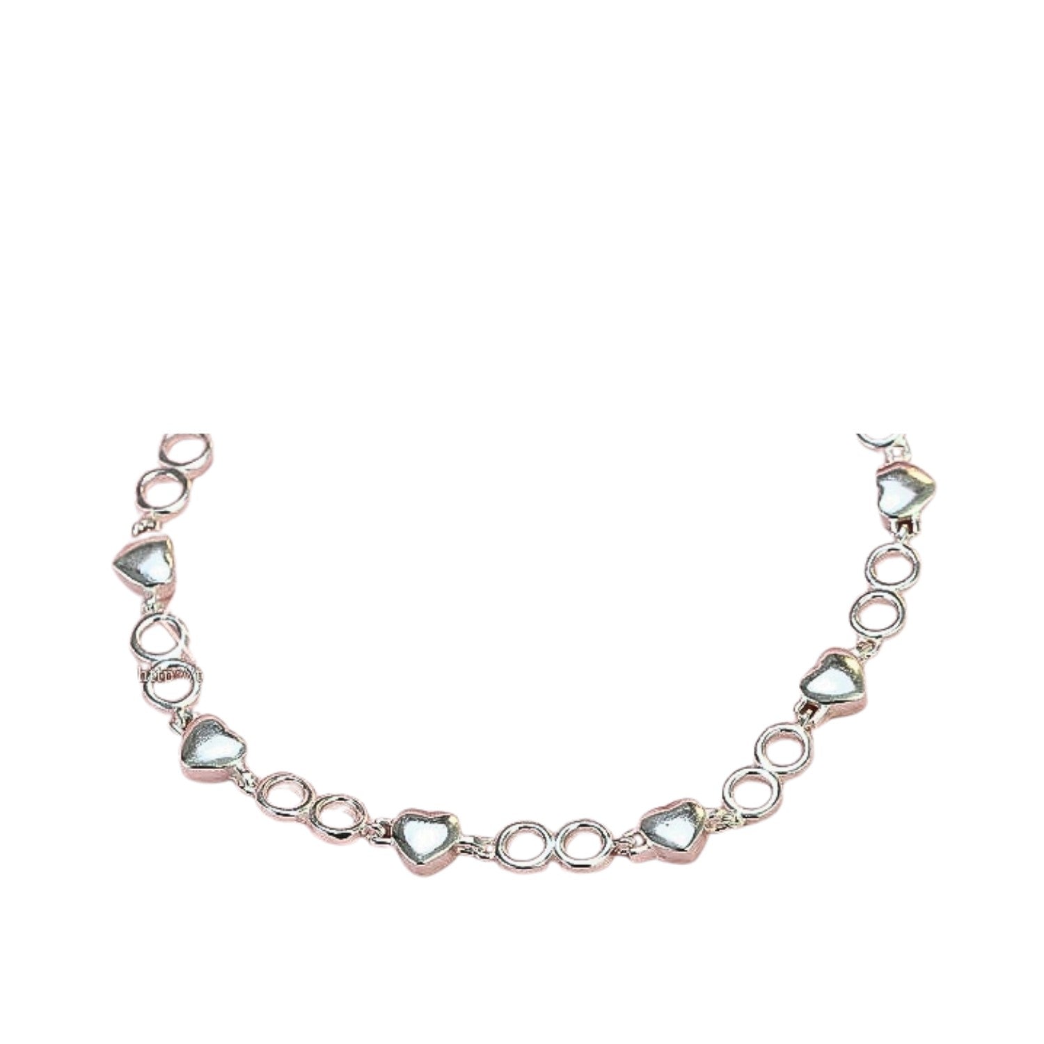 Heart Bracelet Handcrafted 925 Sterling Silver