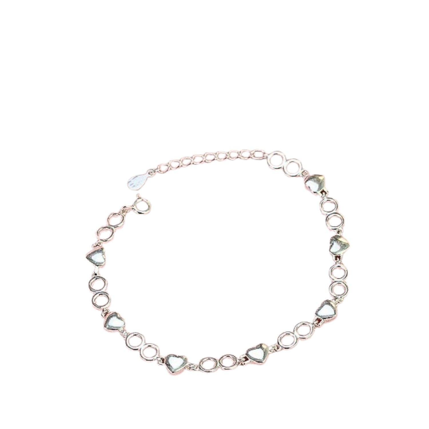 Heart Bracelet Handcrafted 925 Sterling Silver