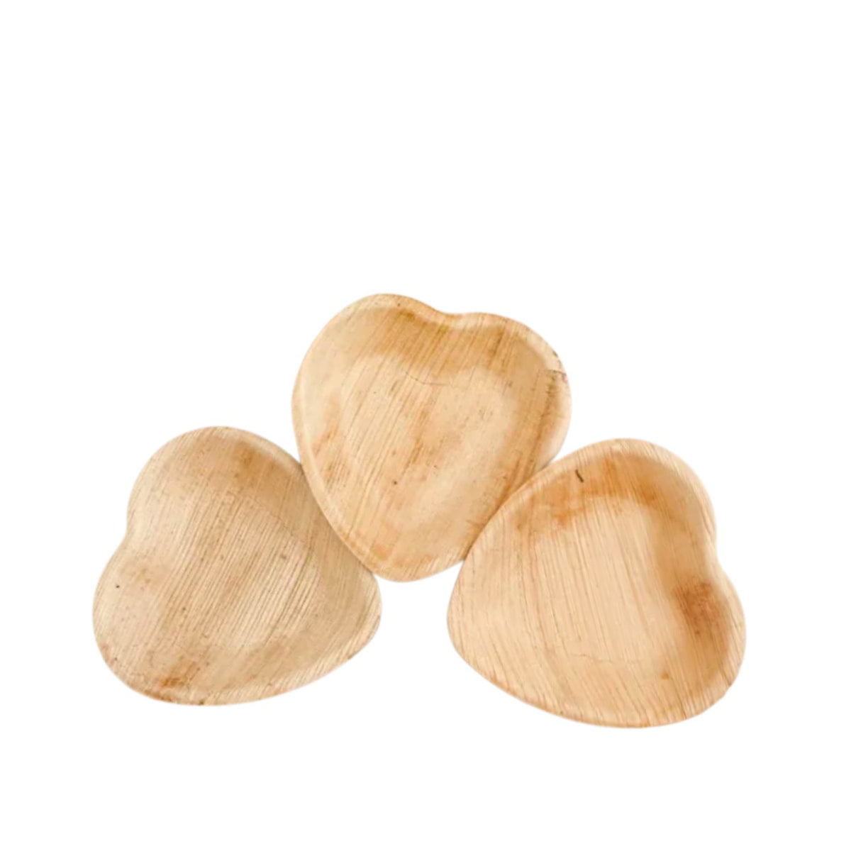 Heart Shaped Palm Leaf Plates