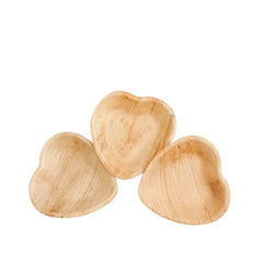Heart Shaped Palm Leaf Plates