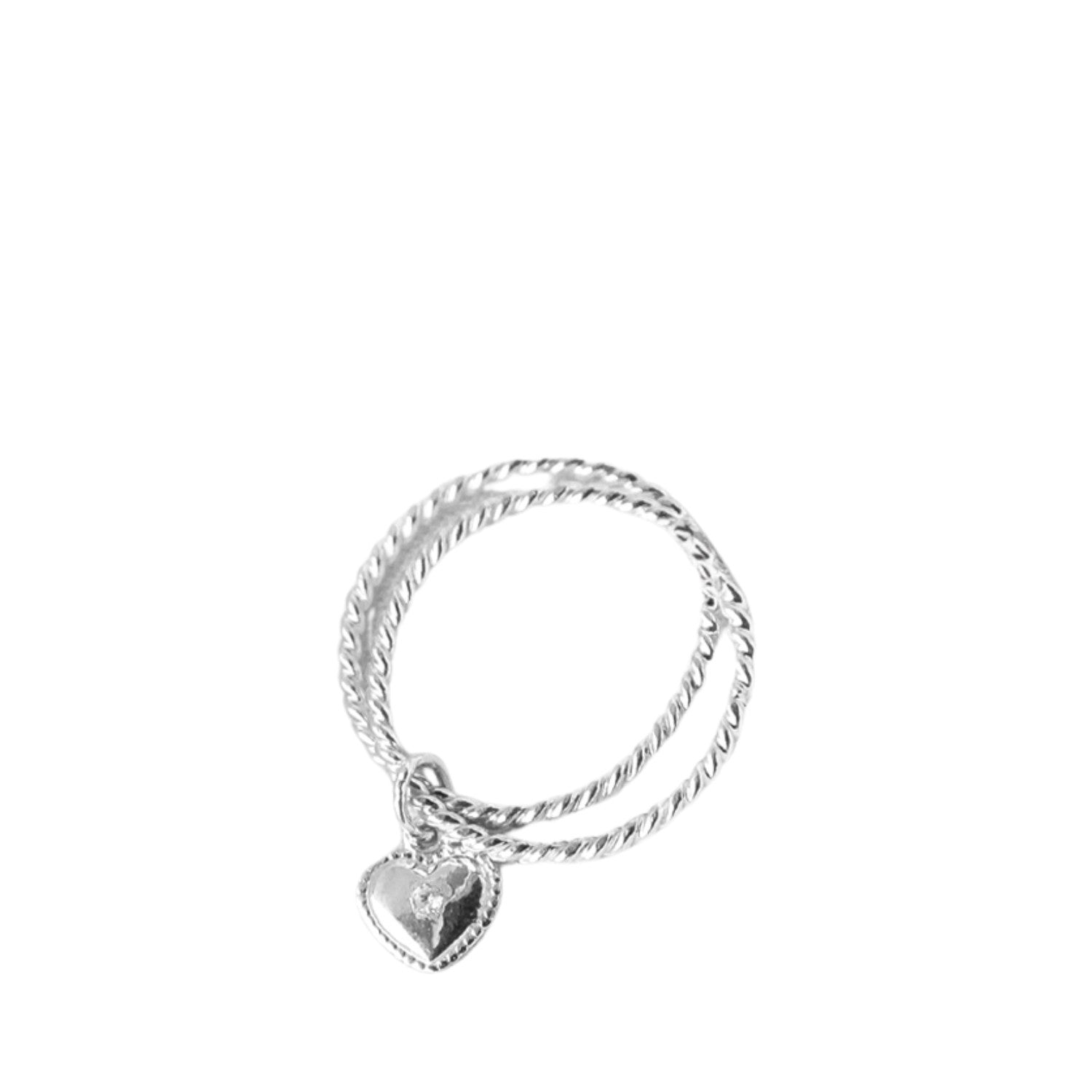 Heart-Shaped Ring Handcrafted 925 Sterling Silver