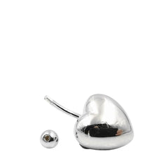 Heart-shaped Belly Button Piercing For Women Handcrafted 925 Sterling Silver