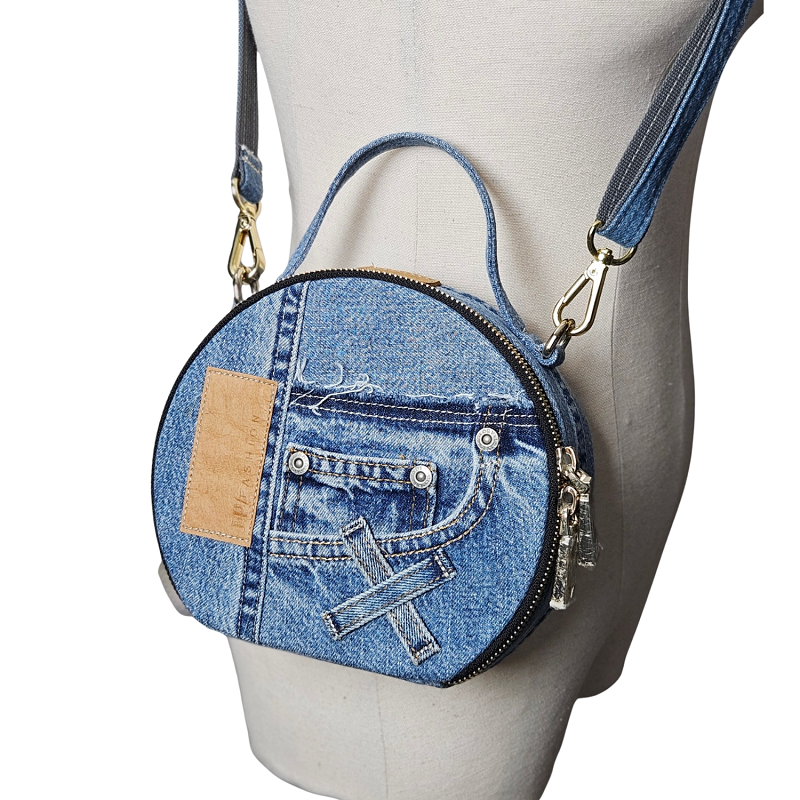 Handmade Upcycled Denim Helen Bag