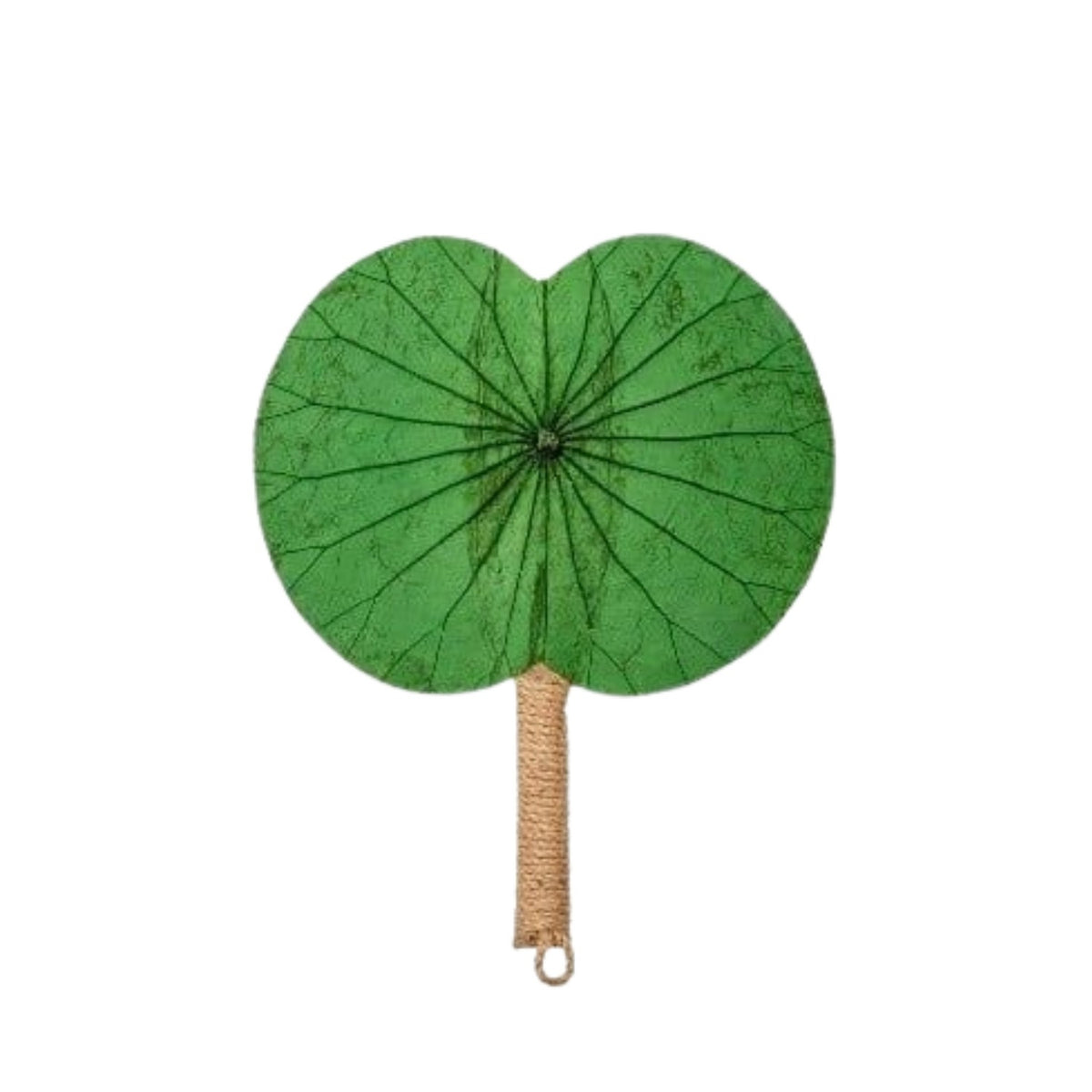 Horizontal Lotus Leaf Handheld Fan