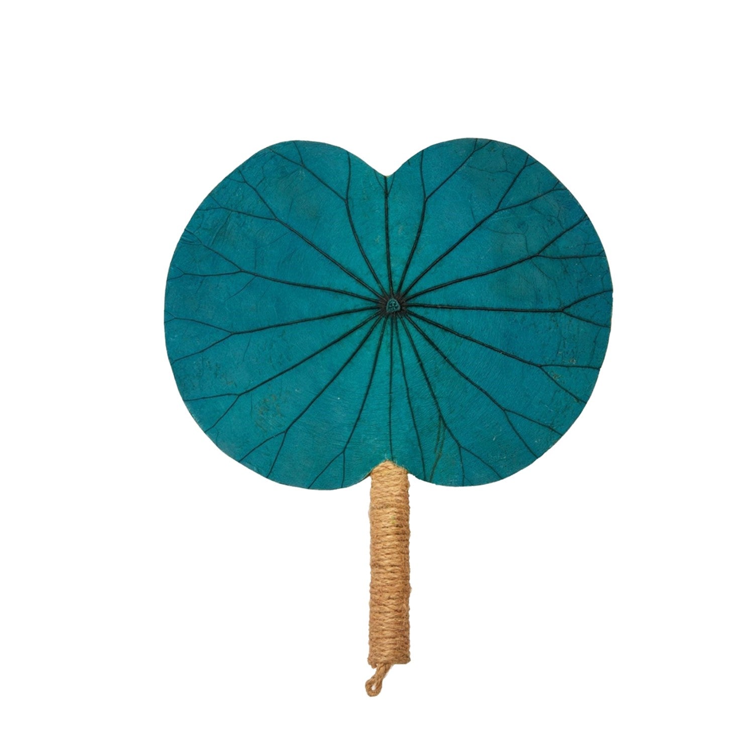 Horizontal Lotus Leaf Handheld Fan
