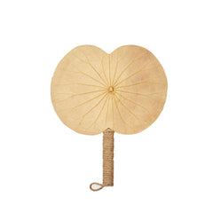 Horizontal Lotus Leaf Handheld Fan