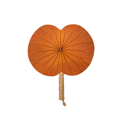 Horizontal Lotus Leaf Handheld Fan