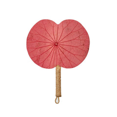 Horizontal Lotus Leaf Handheld Fan