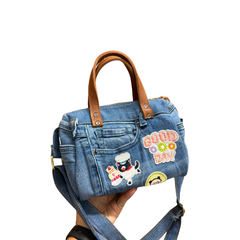 Handmade Upcycled Denim Crossbody Bag