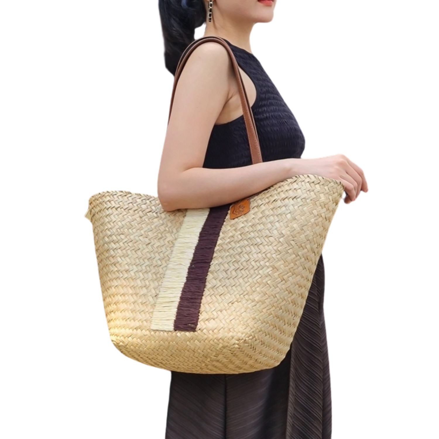 Karen Sedge Fiber Embroidered Bag