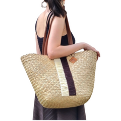 Karen Sedge Fiber Embroidered Bag