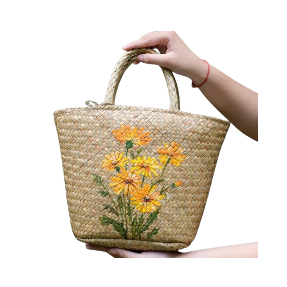 LILA Oval Sedge Basket 1