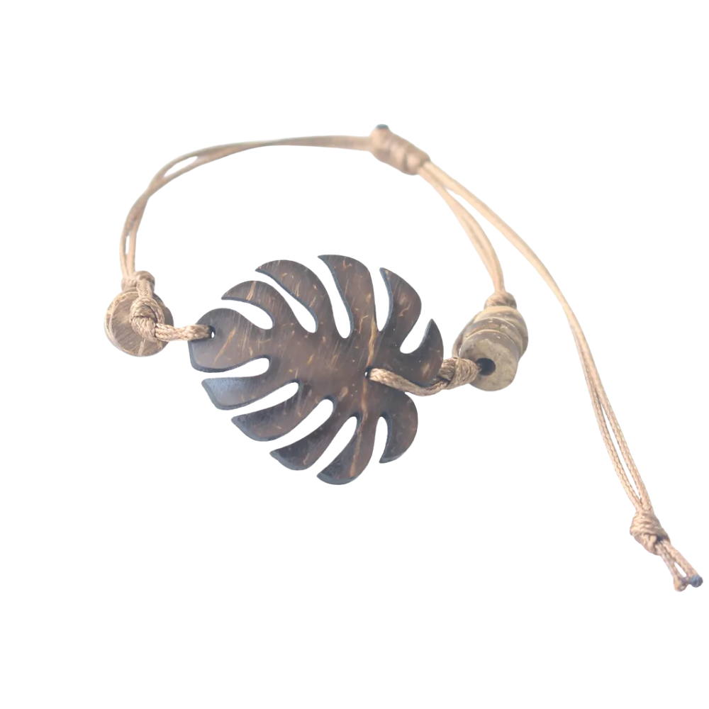 Lucky Turtle Leaf Coconut Bracelet