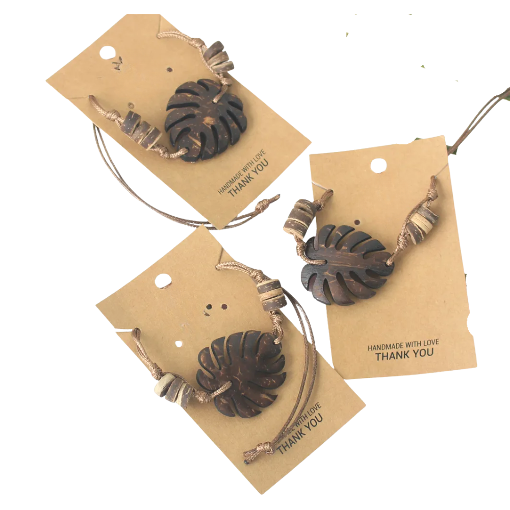 Lucky Turtle Leaf Coconut Bracelet