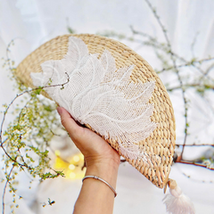 Water Hyacinth Lace Clutch