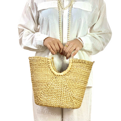 Lace Water Hyacinth Bag